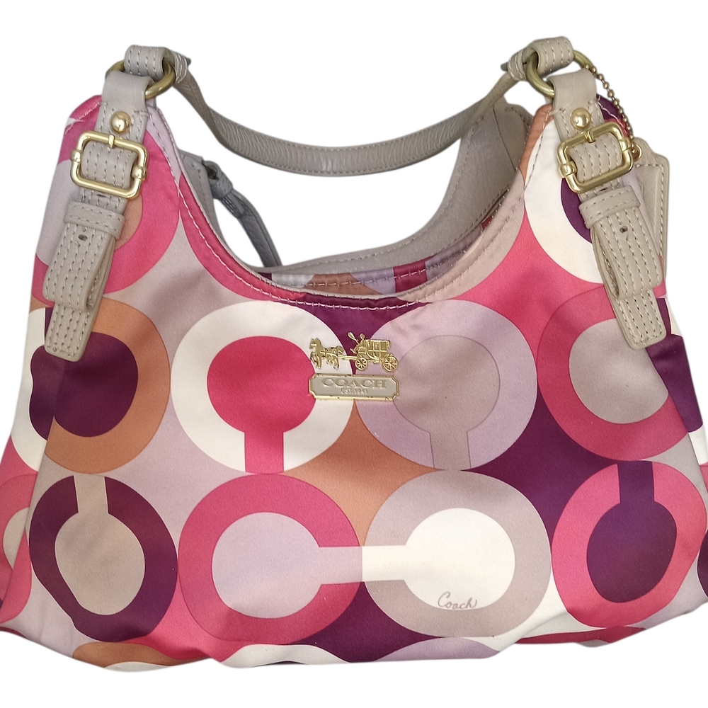 Coach Maggie Madison Multicolor Signature Sateen Women's Bag